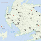 Roshar - Stormlight Archives - National Park Style 16x20 Inch Map