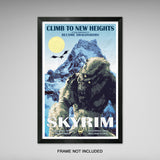 Become Dragonborn - Skyrim Travel Print - 11x17 inches