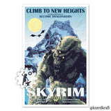 Become Dragonborn - Skyrim Travel Print - 11x17 inches