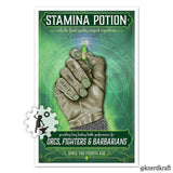 Stamina Potion - Mages Guild Advertising Print - 11x17 inches