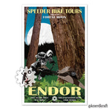 Star Wars - Endor Travel Print - 11x17 inches