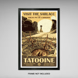 Star Wars - Tatooine Travel Print - 11x17 inches