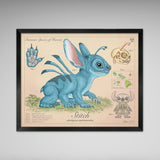 Stitch - Vintage Style  Illustration (8x10 or 16x20 inches)