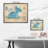 Stitch - Vintage Style  Illustration (8x10 or 16x20 inches)