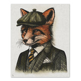 Dapper Fox Illustration Vintage Style Print - (Various Sizes)