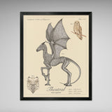 Thestral - Vintage Style  Illustration (8x10 or 16x20 inches)