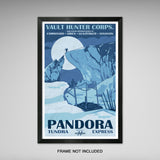 Borderlands - Tundra Express - Vintage Style Print - 11x17 inches