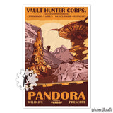 Borderlands - Wildlife Preserve - Vintage Style Print - 11x17 inches