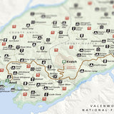 Oblivion - Cyrodiil - National Park Style Map - 16x20