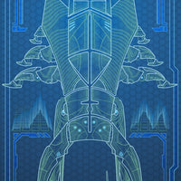 Mass Effect Reaper - Starship Schematic - 36x11.75