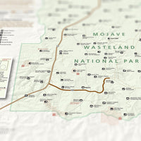 Fallout - Mojave Wasteland - National Park Style Map - 16x20