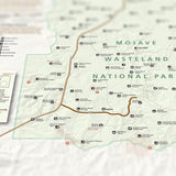 Fallout - Mojave Wasteland - National Park Style Map - 16x20