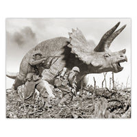 Alternate WW2 History - Triceratops Print - 8x10