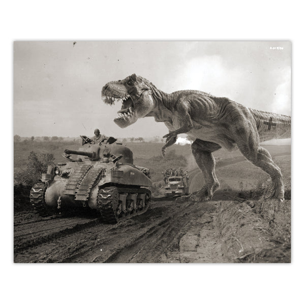 Alternate WW2 History - Tyrannosaurus Rex Print - 8x10