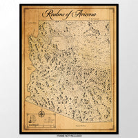 Realms of Arizona - Fantasy Map - 18x24