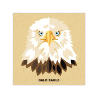 Bald Eagle - Graphic Icon Print - 8x8