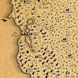 Kingdoms of California - Fantasy Map - 18x24