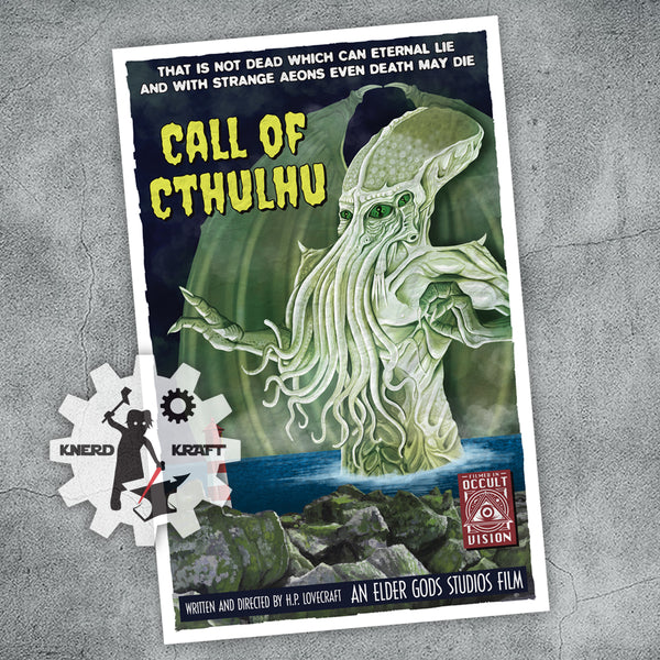 Call of Cthulhu - Vintage Movie Print - 11x17