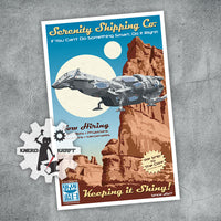 Firefly - Serenity Shipping Co. - Retro Advertising Print - 11x17