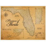 Provinces of Florida State - Fantasy Map - 18x24