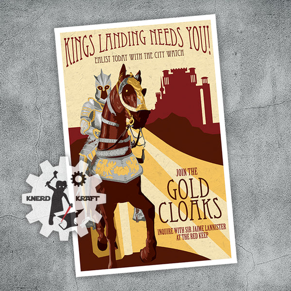 Game of Thrones - Gold Cloaks Recruitment Print - 11x17