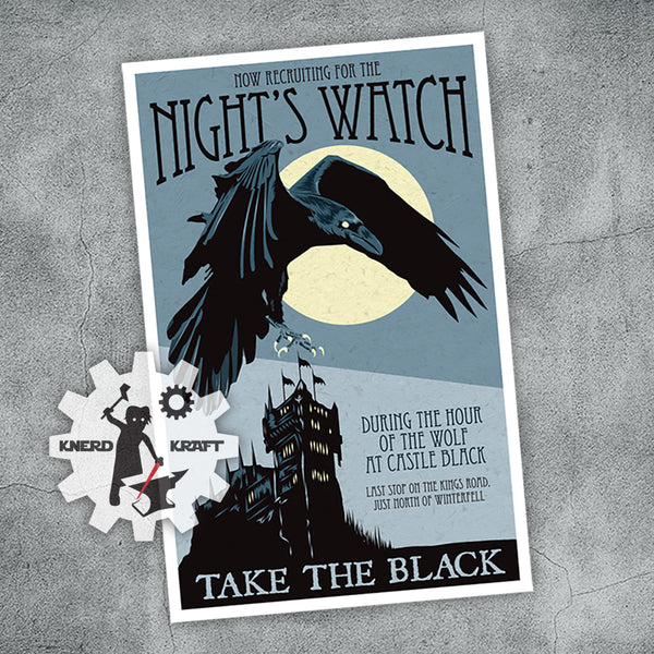 Game of Thrones Night's Watch Recruitment Print 11x17 – KnerdKraft