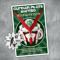 Gundam - Pilots Wanted Recruitment Print - 11x17