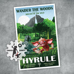 Hyrule - Breath of the Wild - Vintage Travel Print - 11x17
