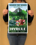 Hyrule - Breath of the Wild - Vintage Travel Print - 11x17