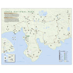 Pokemon Johto Region - National Park Style Map - 16x20