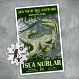 Jurassic Park - Isla Nublar - Vintage Travel Print - 11x17
