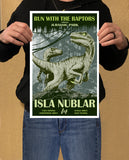 Jurassic Park - Isla Nublar - Vintage Travel Print - 11x17