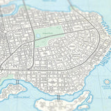 Gotham City - Vintage Plat Map - 16x20