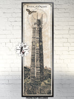 Lord of the Rings - Tower of Orthanc Print - 36x11.75