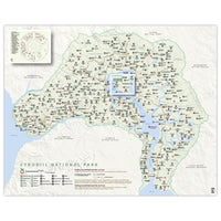 Oblivion - Cyrodiil - National Park Style Map - 16x20