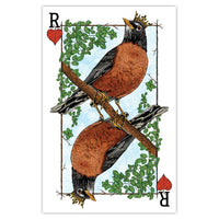 Royal Robin - Playing Card Print - 11x17