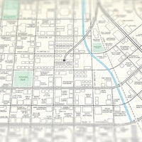 Simpsons - City of Springfield - Vintage Plat Map - 16x20
