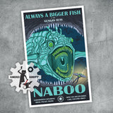 Star Wars - Naboo - Vintage Travel Print - 11x17