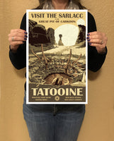 Star Wars - Tatooine - Vintage Travel Print - 11x17