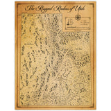 The Rugged Realms of Utah - Fantasy Map - 18x24