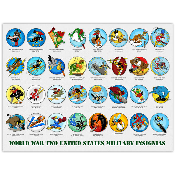 World War II Insignia Collection - 18x24