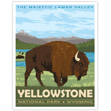 Yellowstone National Park Travel Print - Lamar Valley
